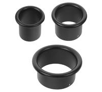 TEHAUX 3 Pièces Organisateur de Coiffure en Acier Inoxydable Noir pour Sèche-cheveux et Fer à Lisser, Rangement Rapide et Compatible pour Coiffeuse et Station de Barbier