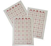 TEHAUX 3 Pièces Tapis d'écriture calligraphique en Feutre, sous-Main en Feutre pour Peinture, Surface Lisse, maintient Le Papier, pour élèves, 50 * 70cm, Grille