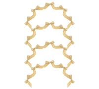 TEHAUX 30pièces Lot de Nœuds Ruban Satin Doré Auto-adhésifs Pré-noués avec Double Face pour Emballage Cadeau Anniversaire Décoration Mariage et Fête
