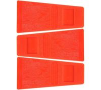 TEHAUX 3pcs Coins de Bûcheronnage en Plastique Orange Légers et Résistants pour Abattage D'arbres Outil de Coupe en Forêt Pratique et Solide