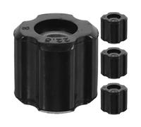 TEHAUX 4 Bagues PE pour Débroussailleuse, Tubes 26/28 mm, Noir | Bagues Tubulaires de Rechange, 22,5 mm de Diamètre Extérieur