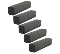 TEHAUX 5 Pièces Charbon de Bois en Morceaux Charbon de Bois pour Feu de Maison Barbecue Chauffage Devant la Cheminée et Bambou Noir Usage Professionnel et Débutant Camping