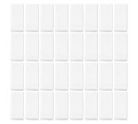 TEHAUX 50 Pièces Gomme Blanche Rectangulaire en Tpr pour Artistes et Étudiants, Effaçage Lisse et Résistante Casse, pour Dessin et Croquis en ureau
