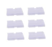 TEHAUX 50pcs Étiquettes de Prix en Pvc Transparent pour Supermarché et Magasin, Format 40x60mm, Support Solide pour Affichage Clair des Prix