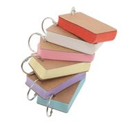 TEHAUX 6 Pièces Cartes de Mots Portables en Papier pour Étudiants avec Organisation Codée par Couleur, pour Activités en t Prises de Notes Rapides