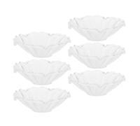 TEHAUX 6 Pièces Soucoupe à Bougie en Verre, Protection Anti-Goutte | Surface Lisse et Transparente, Résistante à Chaleur, Facile à Nettoyer, Usage Maison et Événements
