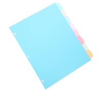 TEHAUX 8 Feuilles Intercalaires A4 à Trois Trous avec Onglets pour | PP Transparent, Organisation Rapide des Documents, Usage Bureau et Maison, Léger et Portable