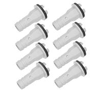 TEHAUX 8 Pièces Et Adaptateur Mini-Split Condensat Pour - Climatiseur Et Mini-Unité Split Tuyau De Vidange Pièces Unités Connecteur De Vidange Mm Raccord De Climatisation Ac