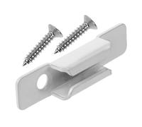TEHAUX Accessoire Compatible Universellement de Verrou Baie Coulissante Gardiens de Gâches de Verrouillage de Fenêtre en Alliage de Zinc Blanc Sécurité Renforcée pour Fenêtre
