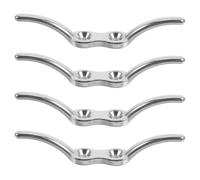 TEHAUX Accessoires de Fenêtre Taquets de Cordon de Store en Acier Inoxydable Lot de 4, Compatible avec Cordons de Stores à Enrouleur pour Usage Domestique et Bureau