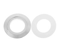 TEHAUX Adaptateur Plastique Argenté pour Bouton de Chasse D'eau, Compatible Réservoir 38mm à 58mm, Améliore L'hygiène Commodité pour Usage Quotidien Wc