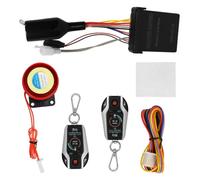 TEHAUX Alarme de Sécurité pour Moto Système de Démarrage à Distance, Plastique Résistant aux Intempéries, Kit Complet Télécommande, pour Protection Anti-vol Moto