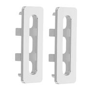 TEHAUX Anneau De Trop-Plein Rectangulaire en Plastique Lot De 2 2.17X0.75X0.71 Pouces pour Bassin De Salle De Bain Et Évier De Cuisine Ajustement Universel Installation Facile