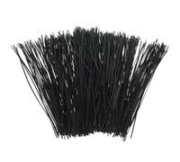 TEHAUX Attaches de Câble Solides et Flexibles Réutilisables Lot de 1000 en Fer et Plastique Noir pour Gestion de Câbles et Fixation des Plantes Jardin
