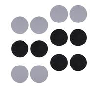 TEHAUX Autocollant PVC 15 Paires Rond Antidérapant pour Canapé | Fixation sans Aiguille, pour Draps et Tapis D’intérieur, Salon ou Chambre, Noir et Blanc