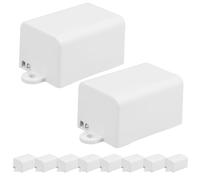 TEHAUX Boîte Électrique en Plastique PC 40x27x22 Mm, Lot de 10 Boîtiers de Jonction Extérieurs Étanches, Boîtier de Raccordement pour Projets Électriques, Protection Solide et