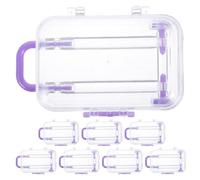 TEHAUX Boîtes à Dessert Valise Mini 8pcs en Ps pour Décoration Fête Voyage et Rangement Bonbons Style Valise pour Mariage