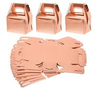 TEHAUX Boîtes Présents Kraft Rose Doré 30 Pcs 10x7 Cm, Petites Boîtes à Bonbons pour Mariage, Fêtes et Occasions Spéciales, Emballage Papier Robuste et Pliable, Lot 6 Pcs par Paquet, 5