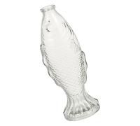 TEHAUX Bouteille en Verre Forme Poisson Pot de Fleurs à Faire soi-même pour Ornement Maison Cylindre Unique Hydratation