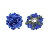 TEHAUX Broche Fleur Rose en Tissu 10cm 5pcs, Accessoire Décoratif Élégant pour Mariage et Fêtes, Pince à Cheveux pour Demoiselles D'honneur et Mariées