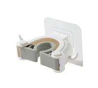 TEHAUX Crochets Adhésifs pour Balai-serpillère et Rangement Pratique 2pcs en Abs Blanc Installation Facile, Design Moderne Cuisine et Salon