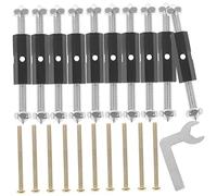 TEHAUX Dispositif de Réparation de Cassette Métallique 10pcs, Outil Robuste et Réglable 65-91mm pour Boîtes de Dérivation Électriques, Fixation Solide et Solide