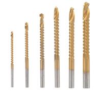 TEHAUX Ensemble Forets Bois 7 Pièces Avec Coupe Latérale 135° Foret Bois Durable Pour Perçage Précis Travail Du Bois Bricolage Outils Avec Bits 3-8Mm