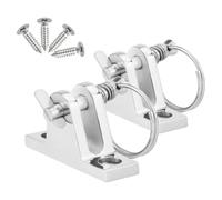 TEHAUX Ferrures de Charnière de Ponton avec Goupille Amovible et Vis 2pcs en Acier Inoxydable Construction Résistante aux Intempéries pour Toit Bimini sur Bateaux Ponton