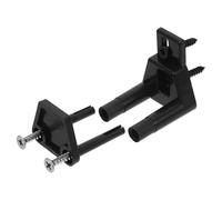 TEHAUX Guide de Porte Coulissante de Grange Bas Quincaillerie pour Portes Coulissantes Réglable Fer et Nylon Noir Installation Facile
