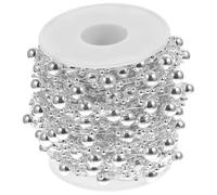TEHAUX Guirlande Aspect Scintillant en Plastique Flexible Couleur Aléatoire de Perles Argentées 1 Rouleau pour Créations DIY et Décoration Festive de Noël
