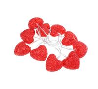 TEHAUX Guirlande Lumineuse Cœur LED USB Lampes Rouge Décorative Romantique pour Chambre Saint-valentin et Mariage