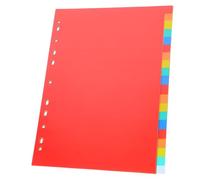 TEHAUX Intercalaires pour Classeur en Pp Rouge 11 Onglets Écrits Séparateurs de Documents pour Planner et Bloc-notes Lot de 1 Pratique