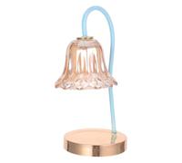 TEHAUX Kit de Remplacement de Lampe Chauffe-Bougie en Verre et Fer pour Lampe D'aromathérapie, Abat-Jour Européen Élégant, pour Moments de Détente et Lecture
