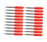 TEHAUX Lames de Rechange pour Traceur 50 Pcs 45° Lames de Découpe pour Lettrage en Acier à Tungstène Vinyle pour Papier Fin et Ruban Adhésif