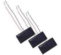 TEHAUX Mini Panneaux Solaires Polycristallins 5v 60ma Lot de 3 Design Compact et Léger, Recharge Solaire pour Projets DIY pour Appareils en Extérieur