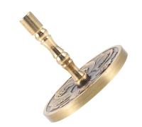 TEHAUX Moule à Presse à Parfum Rond en Cuivre, Outil Décoratif de Cendres | Format Portable, Prise en Main Ergonomique, Usage Hôtel et Bureau, Accessoire pour Tracer des Motifs