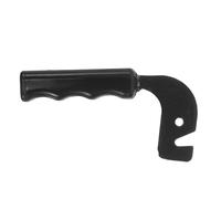TEHAUX Poignée de Porte de Chaudière Ajustement Précis Noire en Fer et Plastique Grip Antidérapant Confortable pour Accessoires de Quincaillerie Résidentielle