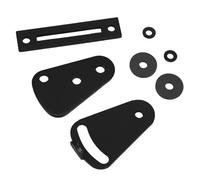 TEHAUX Poignée pour Porte Coulissante de Grange Acier Robuste Tirage Encastré Rustique pour Porte Intérieure Kit Installation Facile pour Maison de Campagne