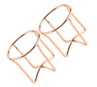 TEHAUX Porte-éponges à Maquillage Croix 2pcs Acier Carbone Support Sèche-éponge Lavable Pratique pour Femmes Rangement Cosmétique