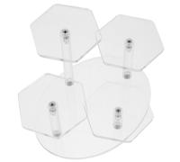 TEHAUX Présentoir Bijoux Acrylique à 4 Niveaux, Grand Modèle en Acrylique