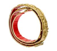 TEHAUX Profilé d'angle mural flexible autocollant en PVC pour cadre miroir, garniture décorative or, découpable, pour bureau et hôtel, 42,13 pouces
