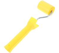 TEHAUX Rouleau à Joints de Papier Peint, Rouleau à Couture Jaune en Caoutchouc Abs Fer, pour Papier D'art et Film, Lissage de Stickers Auto, Portable