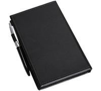 TEHAUX Set de Notes Adhésives Porte-notes PU et Stylo, Noir, Bureau | Papier Pu, pour Plans et Rappels, Usage École et Bureau, Collage Pratique, Format Compact