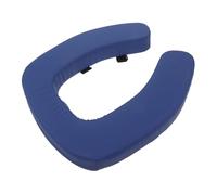 TEHAUX Siège de Toilette Surélevé Bleu avec Coussin Rembourré Épais de 2 Pouces en Pvc et Éponge, Confort Extra Doux et Fixation Sécurisée pour Garçon et Filles et Seniors