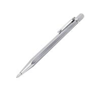 TEHAUX Stylo à Graver Alliage Solide 3 Pièces avec Pointe en Carbure de Tungstène Argenté Aiguiseur Intégré, pour Gravure sur Verre et Métal