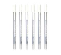 TEHAUX Stylos Marqueurs Permanents Blancs à Pointe Fine, à Base D'huile, Opaques et Résistants à L'eau, 6 Pièces pour Outils et Vinyle en Applications Industrielles ou Scolaires