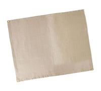 TEHAUX Tapis Ignifugé Couverture de Barbecue Multifonction en Fibre de Verre, Khaki, Paquet de Rangement, Cuisine et Voiture, Protège Les Surfaces, Résistant au Feu l'usure