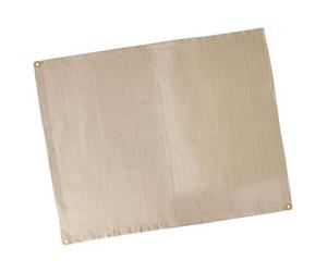 TEHAUX Tapis Ignifugé Couverture de Barbecue Multifonction en Fibre de Verre, Khaki, Paquet de Rangement, Cuisine et Voiture, Protège Les Surfaces, Résistant au Feu l'usure