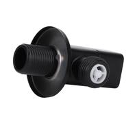 TEHAUX Vanne D'arrêt Angulaire en Cuivre Noir 20mm Installation Stable et Ouverture Facile pour Robinet de Salle de Bain et Évier Cuisine