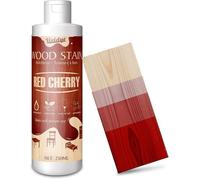 Teinte à Bois Cerise Rouge -250ml Peinture Bois à Base d'eau pour Meubles d'intérieur et d'extérieur,Facile à Appliquer,Wood Stain